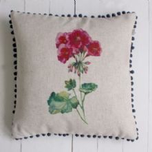 Geranium Cushion 50x50cm